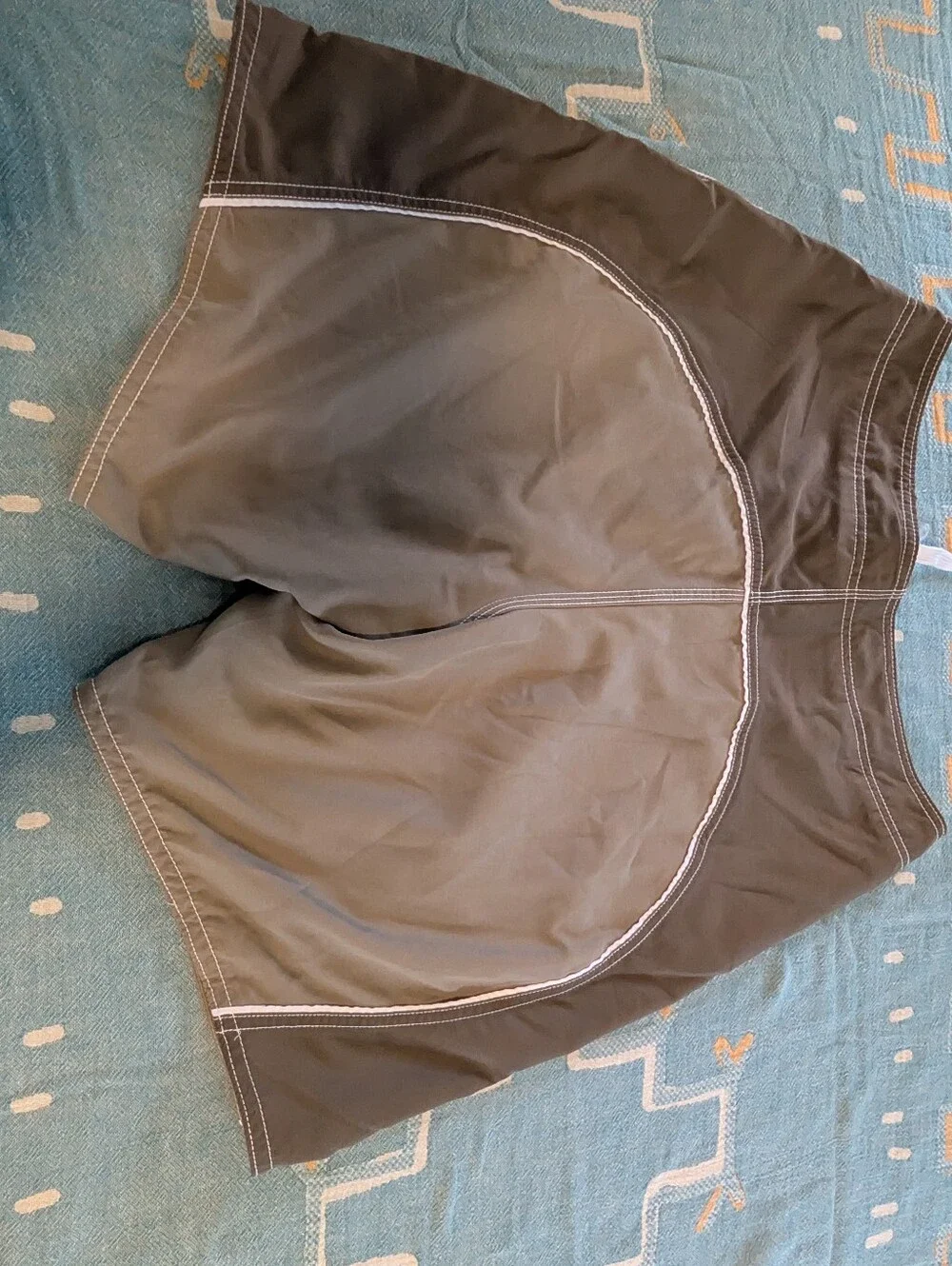 Joe Boxer Swim Shorts Mens Medium Gray/Taupe
